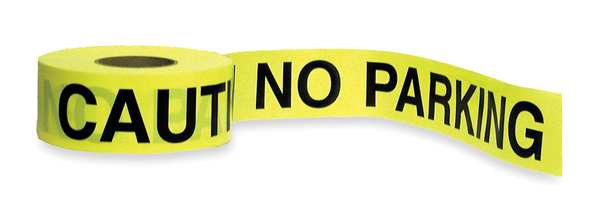 Barricade Tape, Yellow/Black, 1000ft x 3In