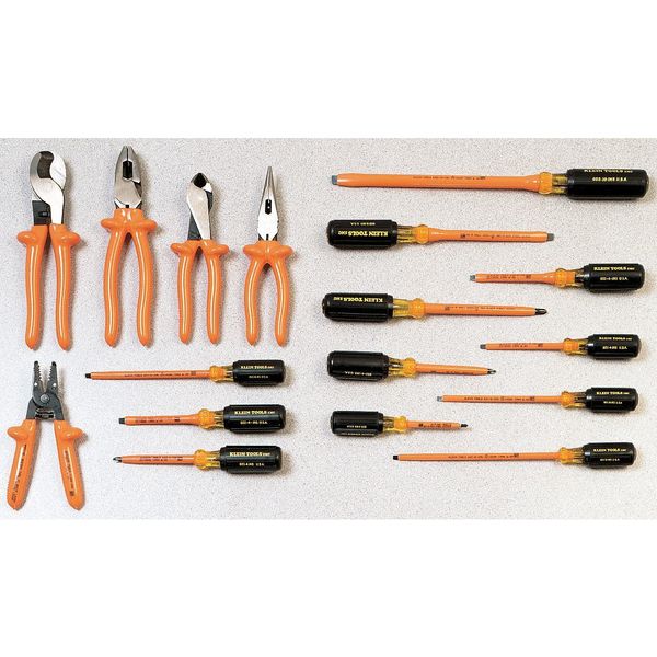8 7/8 in D203 Needle Nose Plier, Side Cutter Cushion Grip Handle