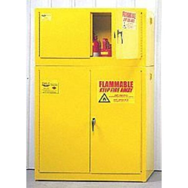 Flammable Safety Cabinet, 15 gal., Yellow