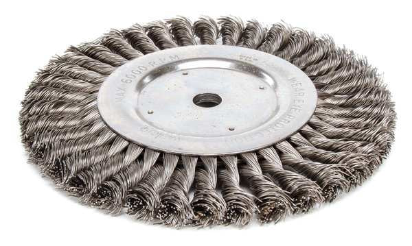 Twist Wire Wheel Wire Brush, Arbor, 8