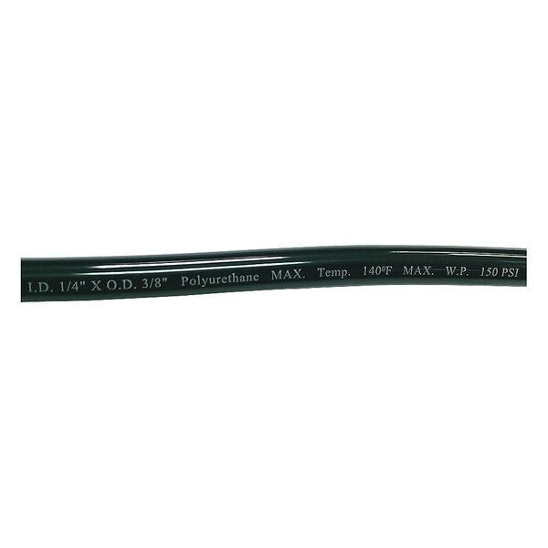 Tubing, 1/4 In. IDx3/8 In OD, 100 Ft, Black