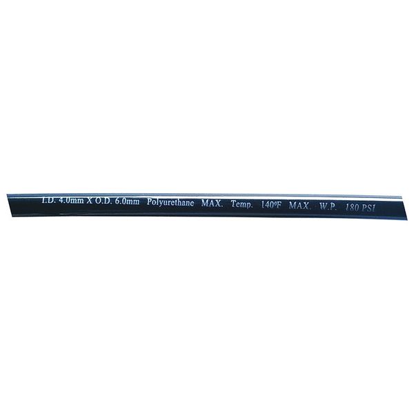 Tubing, 4 IDx6mm OD, 100 Ft, Black
