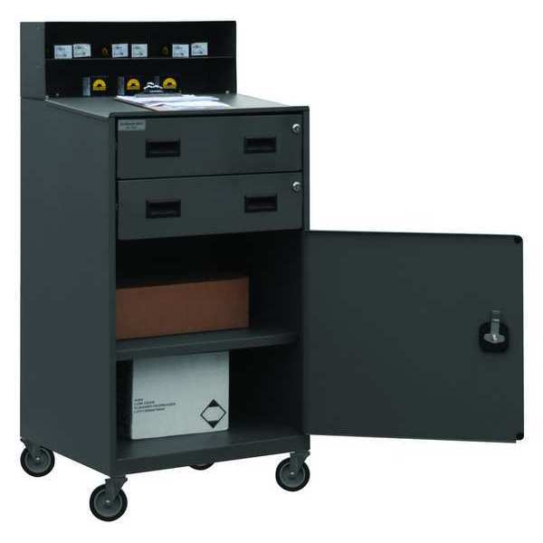 Steel Cart, 1200 Lbs, 4 Shelves, 1 Drawer