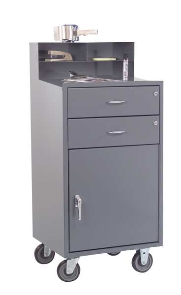 Steel Cart, 1200 Lbs, 4 Shelves, 1 Drawer