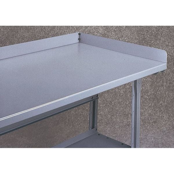 Side and Back Rail Kit, 60Wx36Dx3 H, Gray