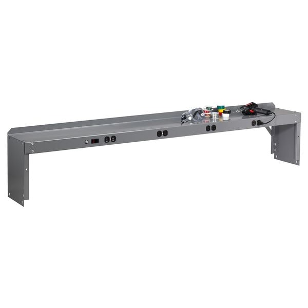 Electrical Shelf Riser, 60Wx15Dx18H, Gray