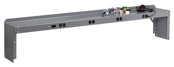 Electrical Shelf Riser, 48Wx15Dx18H, Gray