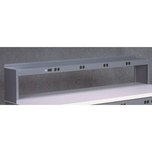 Electrical Shelf Riser, 48Wx15Dx18H, Gray