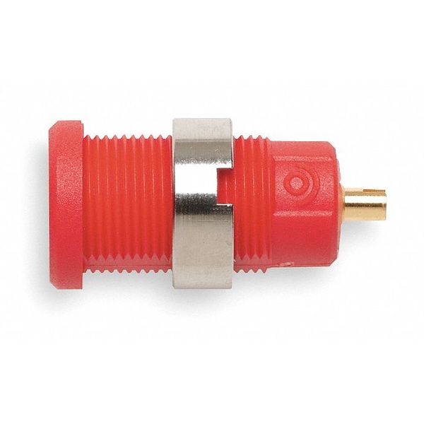 Panel Mount Banana Jack, 25A, Red, PK10