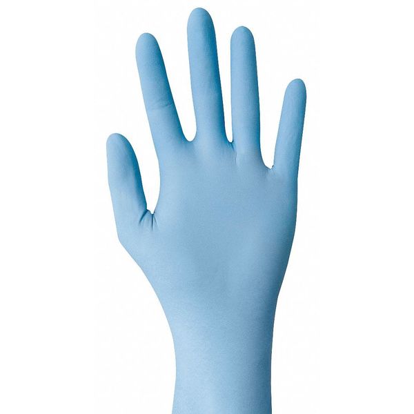 Nitrile, Disposable, Biodegradable, Nitrile, Blue, M ( 8 ), 100 PK