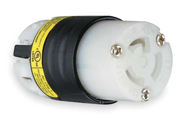 15A Ground Monitoring Locking Connector 2P 3W 277VAC L7-15R