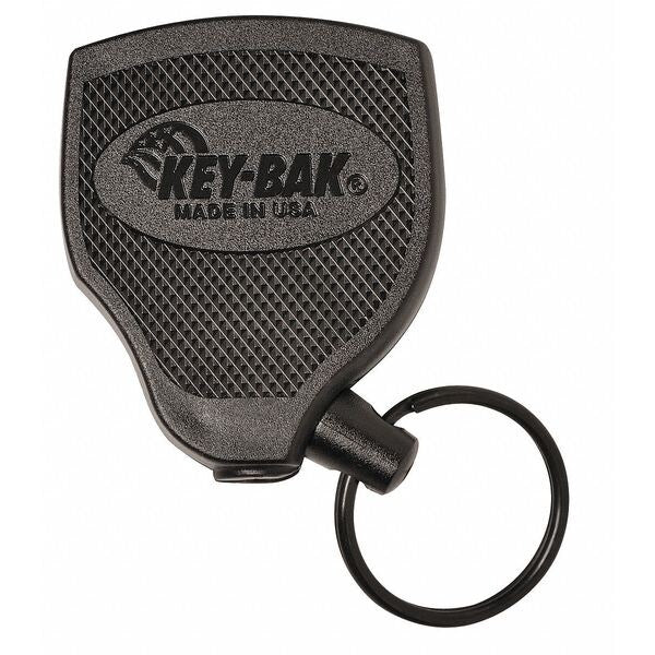 Key Reel, Split Ring Type, 1 1/4 in Ring Size, Black