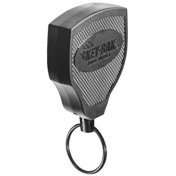 Key Reel, Split Ring Type, 1 1/4 in Ring Size, Black