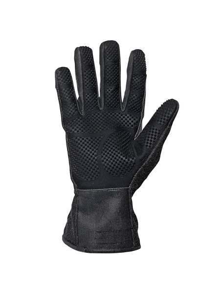 Large Black Gauntlet Cuff Heat Resistant Gloves