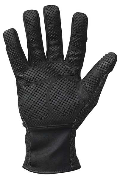 Large Black Gauntlet Cuff Heat Resistant Gloves