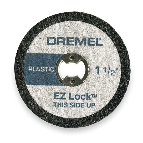 E Z Lock Cut Off Wheel, 1 1/2 In Dia, PK5