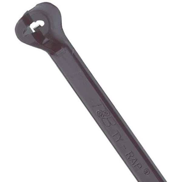 Standard Cable Tie, 14 in L, 0.18 in W, Nylon 6/6, Black, Indoor, Outdoor Use, 100 Pack