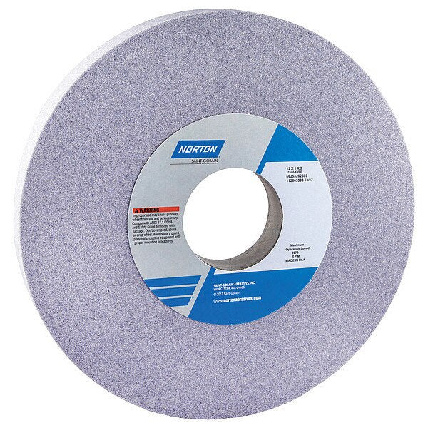 Grinding Wheel, T1, 12x1x3, AO, 46G, Med, Prpl