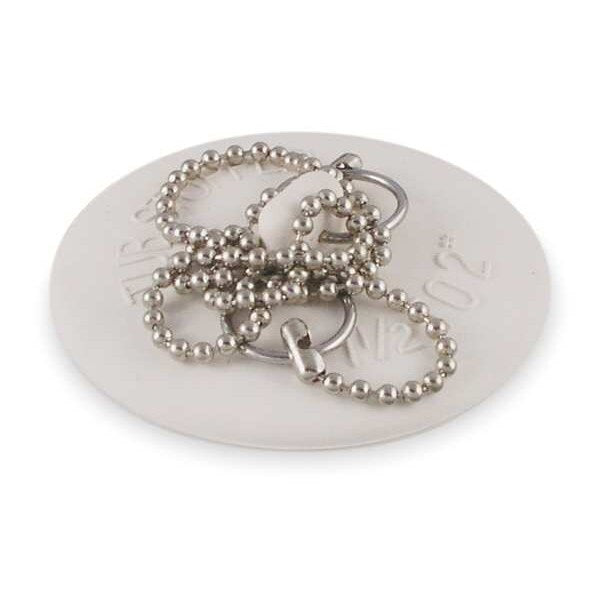 Stopper w/Chain, Pipe Dia 1 1/2 To 2 In