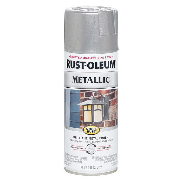 Metallic Spray Paint, Silver, Metallic, 11 oz