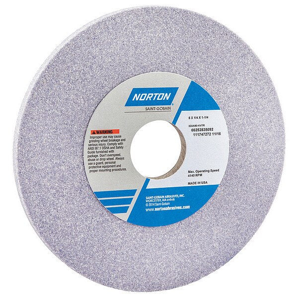 Grinding Wheel, T1, 6x1/4x1-1/4, AO, 80G