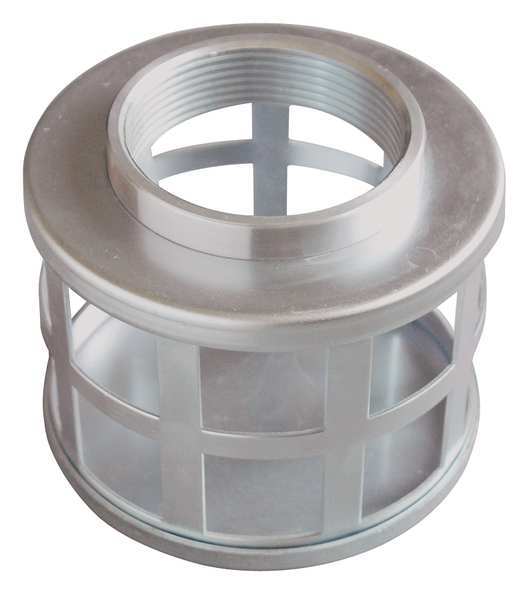 SuctionStrainer, 6 Dia, 3 NPT, Side Sq Perf