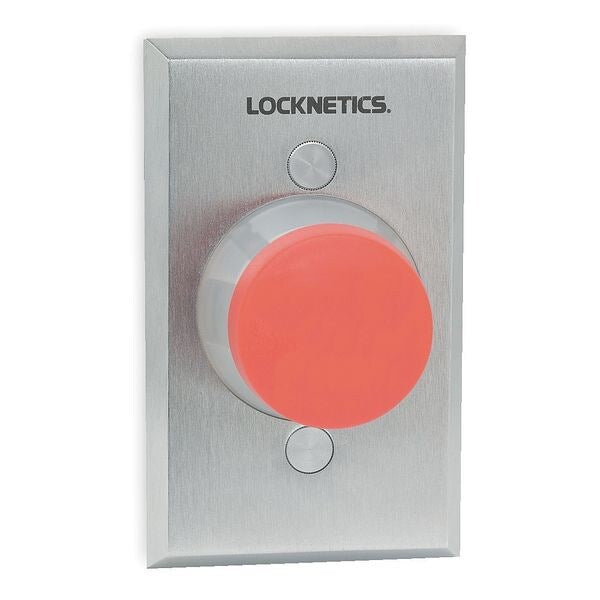 Standard Push Button, Red, Steel
