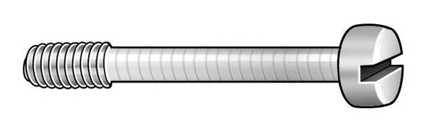 Captive Panel Screw, #4-40 Thrd Sz, 1/2 in Lg, 3/16 in Thrd Lg, Smooth, Passivated