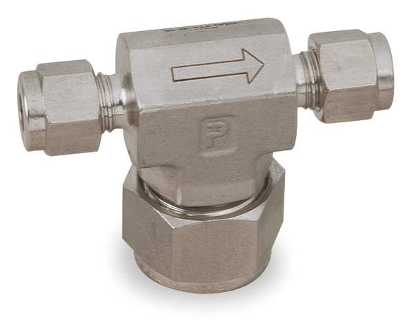 Tee Filter, 1/4 In, 316 SS, 10 Microns