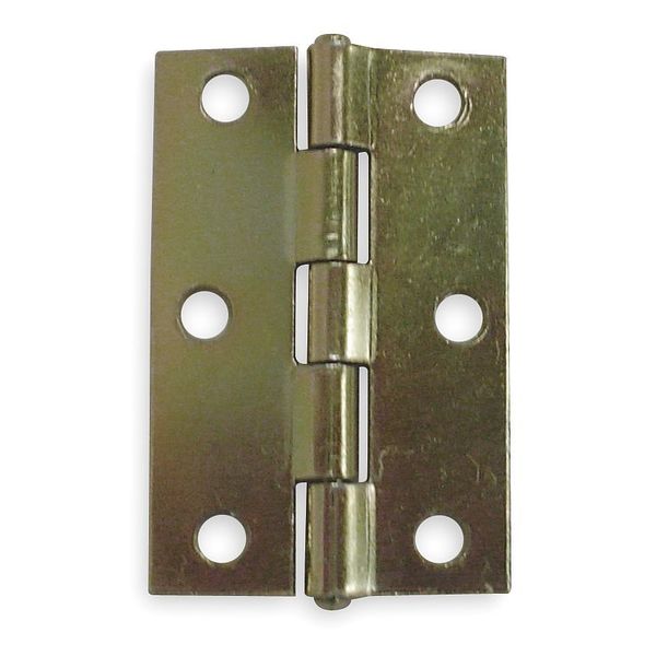1 11/16 in W x 2 1/2 in H Brass Door and Butt Hinge