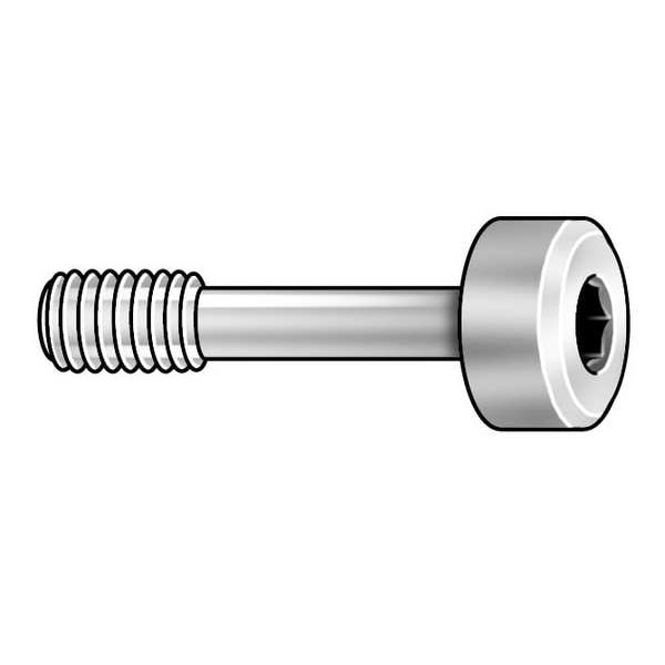 Captive Panel Screw, #8-32 Thrd Sz, 9/16 in Lg, 3/16 in Thrd Lg, Knurled, Passivated