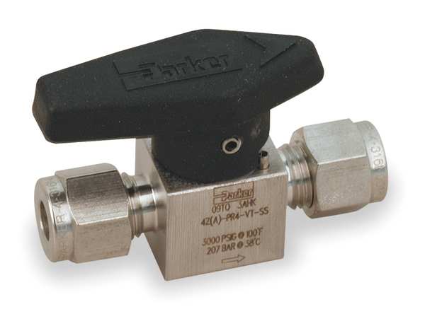 Rotary Plug Valve, 1/2 In, 316 SS, 1/4 Turn