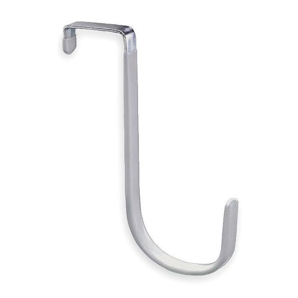 Coat and Garment Hook, Steel, White, PK2