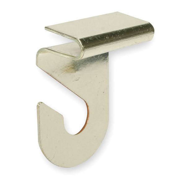 Suspended Ceiling Hook, Steel, Brass, PK2