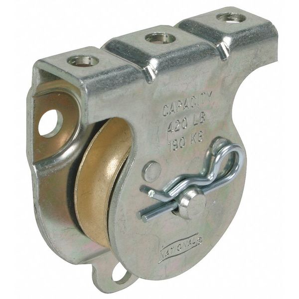 Wall/Ceiling Mount Pulley, Zinc