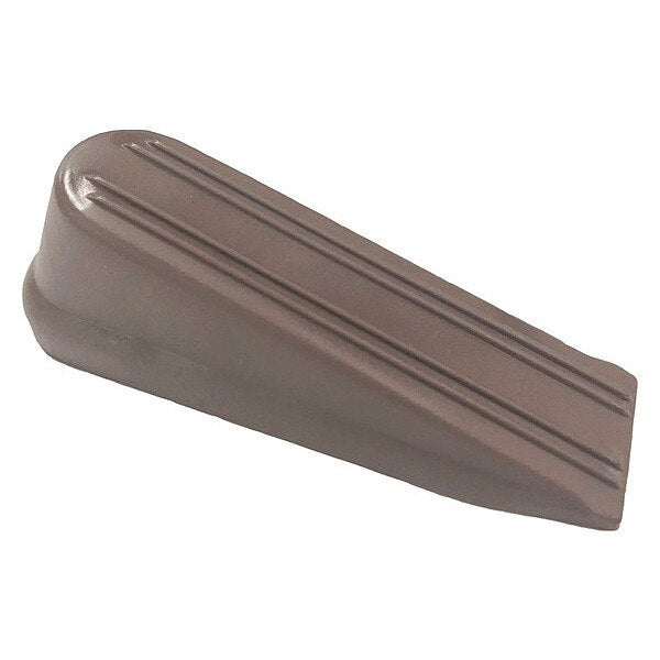 Door Wedge, Plastic, Brown, 4 In. L
