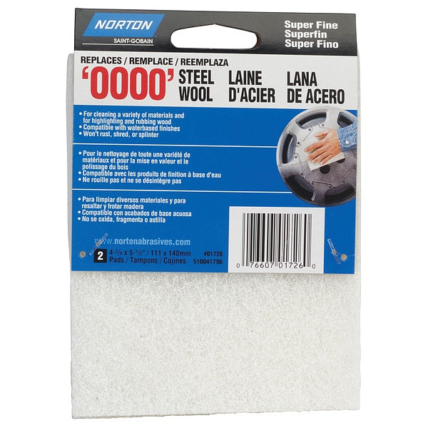 Sanding Wool Pad, Super Fine, PK2