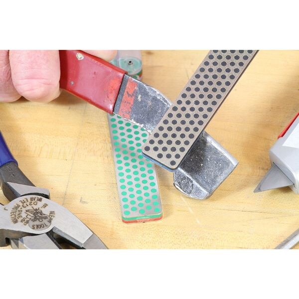 Dbl Sided Sharpening Stone, 45/60 Micron