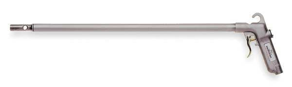 Long John Safety Air Blow Gun, 24 in Extension, Aluminum, Venturi Nozzle, Pistol Grip, 1/4 in FNPT