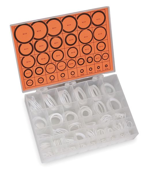 Backup Ring Asst, PTFE, 325 Pcs, 36 Sizes