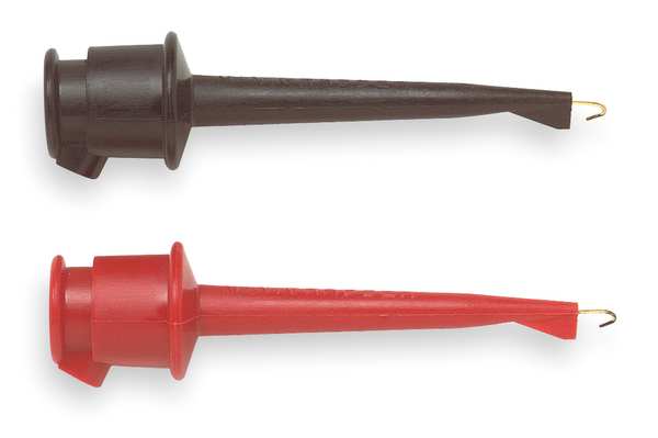 Mini Test Clip, Black/Red, 5A, 60VDC