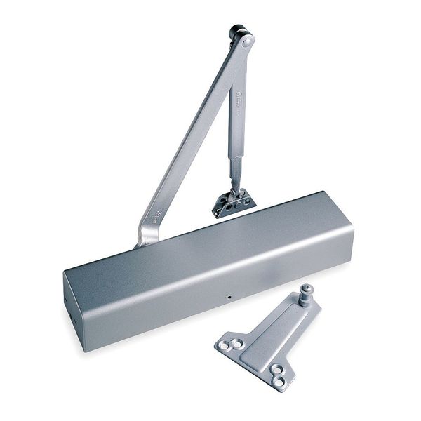 Manual Hydraulic Norton 8000 Door Closer Heavy Duty Interior and Exterior, Aluminum