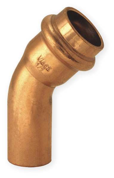Viega ProPress 45 street elbow, 1/2