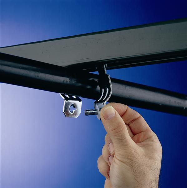 Strut Pipe Clamp, Size 4 In, Type: Heavy Duty
