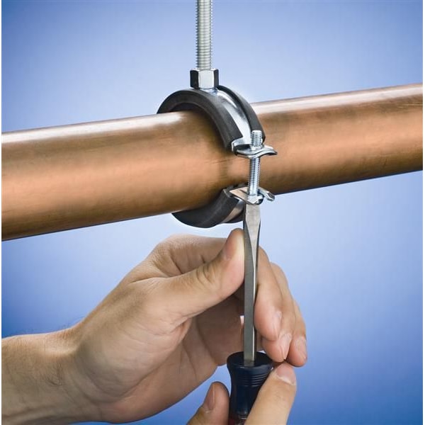 EZ-Riser Cushioned Pipe Clamp, Pipe Size 1-1/4 In