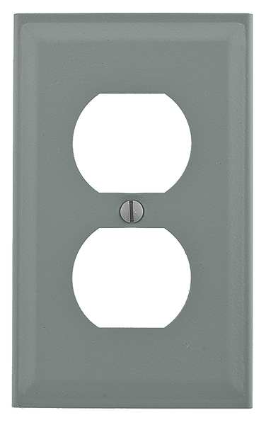 Single Receptacle Cover, Gray