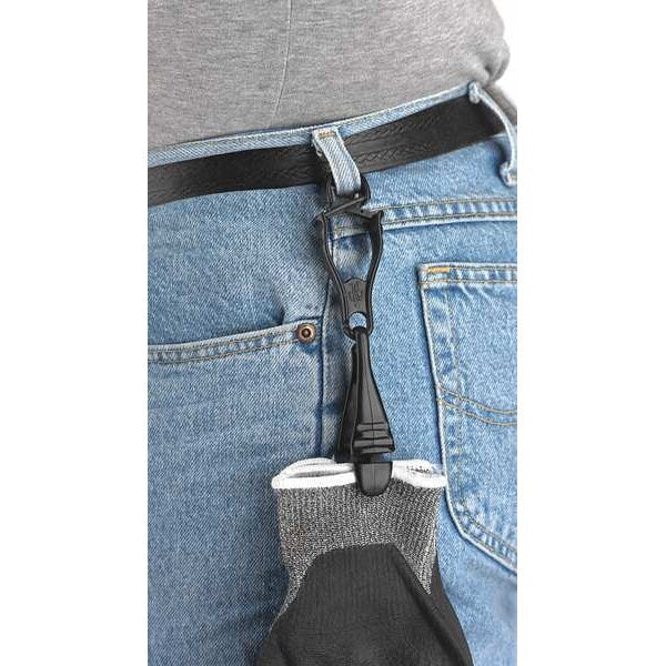 Glove Clip With Belt Clip, Lime, 2 In. D