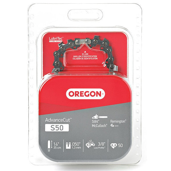 Saw Chain, 14 In., .050 In., 3/8 In. Pitch