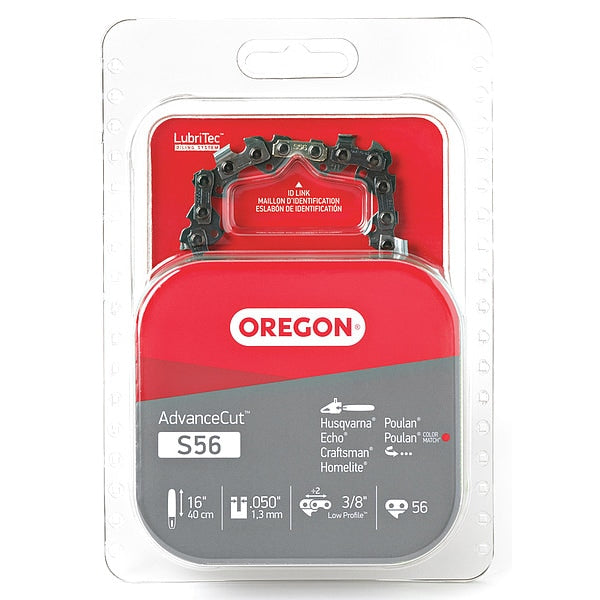 Saw Chain, 16 In., .050 In., 3/8 In. Pitch