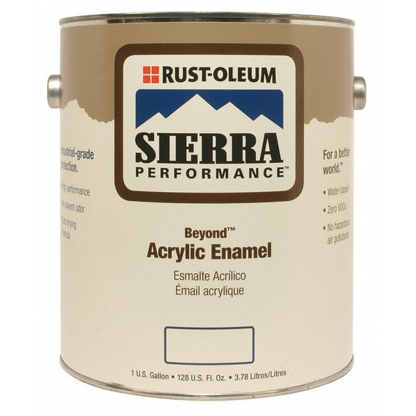 Interior/Exterior Paint, Glossy, Water Base, Safety Blue, 1 gal